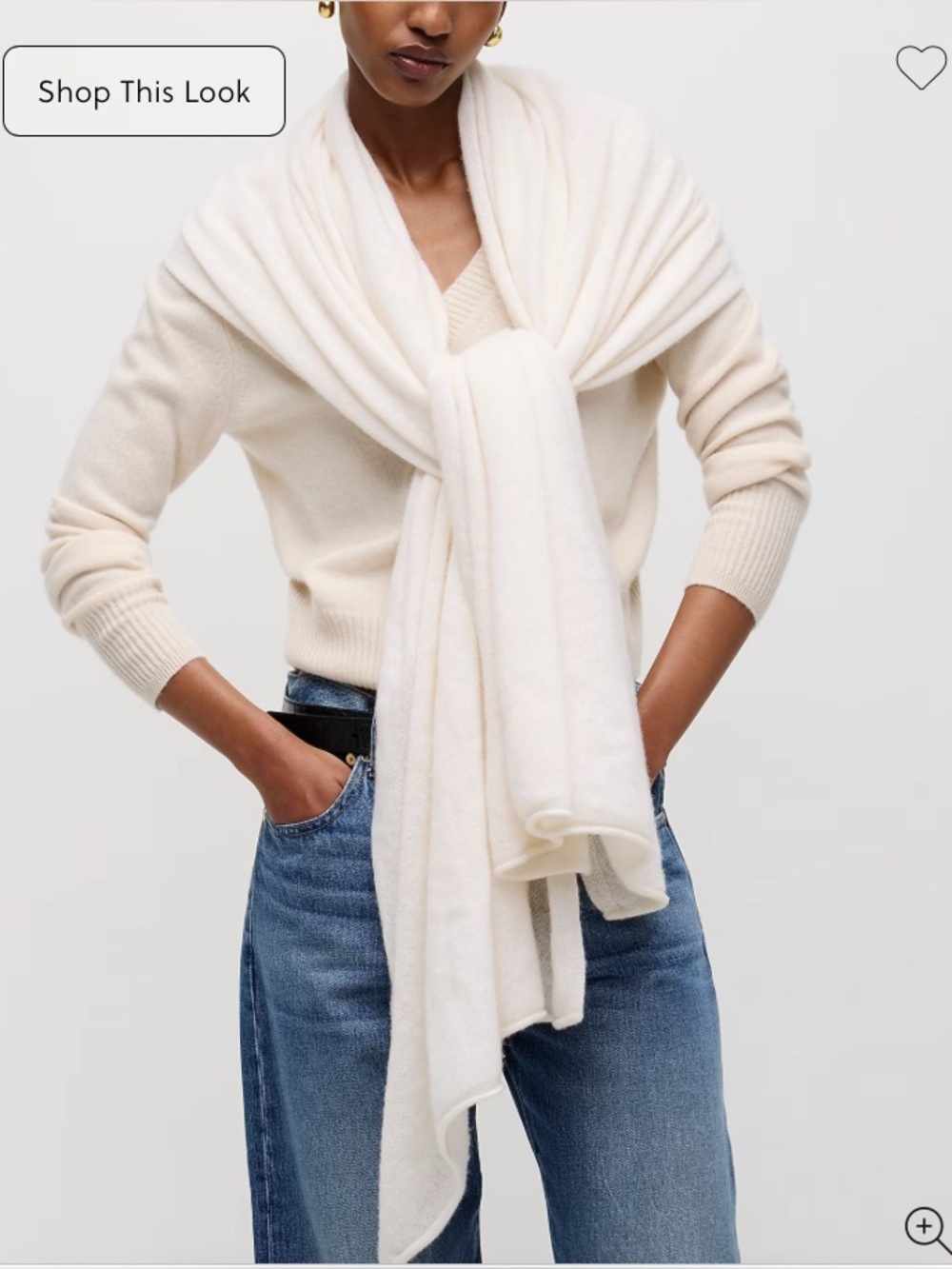 NWT J Crew oversized cashmere wrap